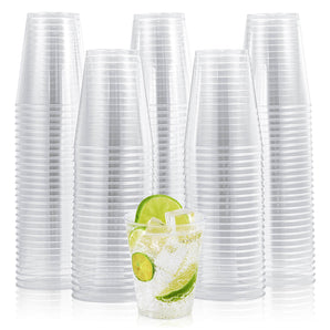 8 oz 200 pack Clear Disposable Plastic Cups Tumblers