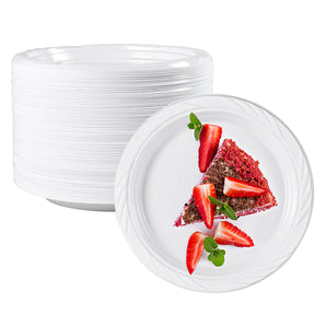 (Wholesale)  6 inch White Dessert Plates for Weddings
