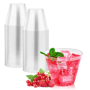 9 oz 50 pack Clear Disposable Plastic Cups