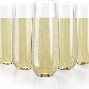 9 oz 36 pack Plastic Champagne Flutes Ideal for Birthday, Party