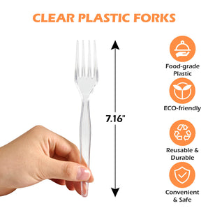 (Wholesale)  Disposable Forks Plastic Utensils for Daily use