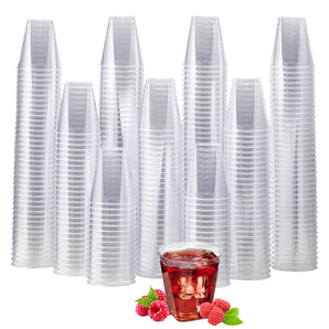 (Wholesale)  2 oz Clear Plastic Cups Party Glasses