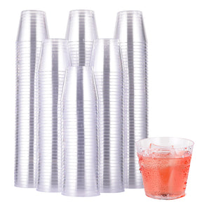 1 oz 100 Pack Small Plastic Shot Glasses for Party