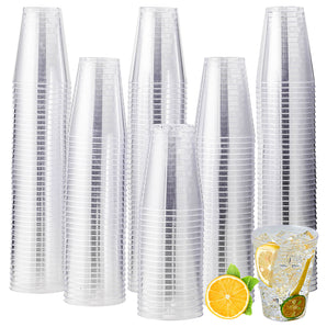 7 oz 200 pack Clear Plastic Disposable Cups for Party