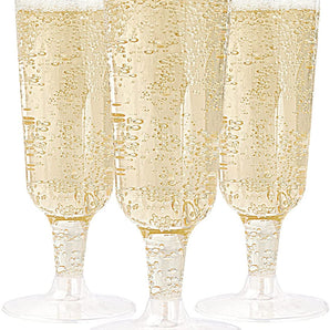 (Wholesale)  5 oz Plastic Champagne Glasses for Parties