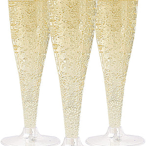 (Wholesale)  4.5 oz Plastic Champagne Flutes Disposable