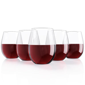 12 oz 24 Pack Plastic Wine Glasses Disposable for Party