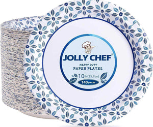 10 inch 140 pack Disposable Paper Plates for Everyday Use