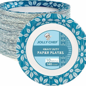 10 inch 140 pack Paper Plates Safe for Everyday Use