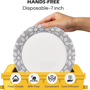(Wholesale)  7 inch Paper Plates for Everyday Use