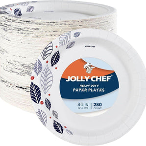 8 inch 280 pack Disposable Paper Plates for Everyday Use